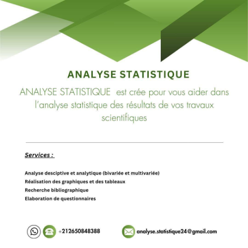 Analyse Statistique Nada - Médecin |Analyse statistique (SPSS,Excel…)