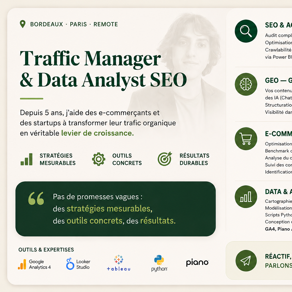 Emmanuel L. - Business Analyst / Data / SEO-GEO 